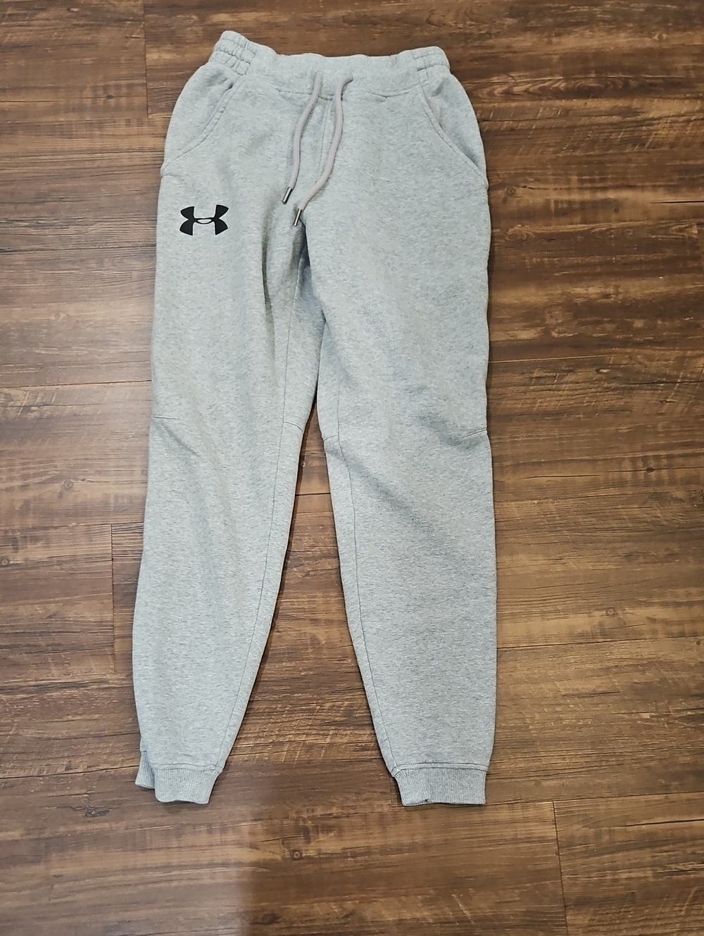 Under Armour Gray Men's Fleece Jogger Sweatpants with Logo